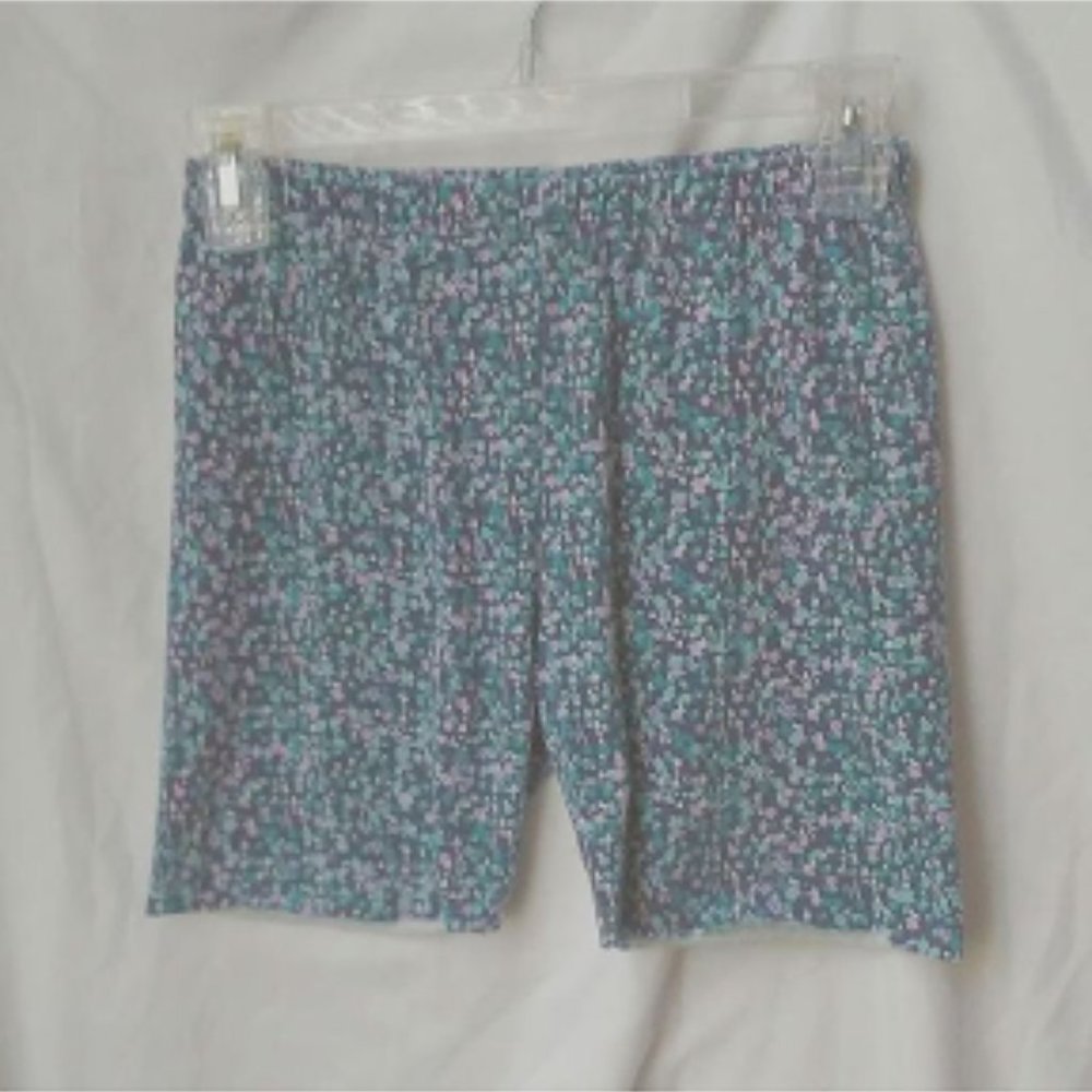 floral biker shorts